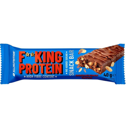 F*** King Protein Snack Bar Schokoladen-Erdnuss-Geschmack, hoher Ballaststoffgehalt, ohne zugesetzten Zucker