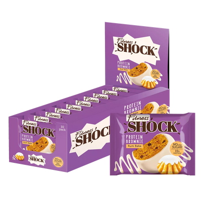 Fitness SHOCK® PROTEIN BROWNIE 10 x 50g - trainings-booster.de