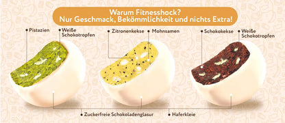 Fitness SHOCK® PROTEIN BROWNIE 10 x 50g - trainings-booster.de