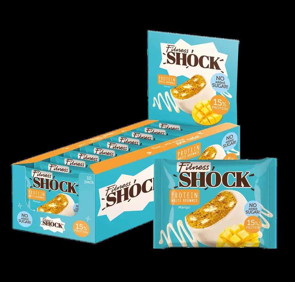 Fitness SHOCK® PROTEIN BROWNIE 10 x 50g - trainings-booster.de