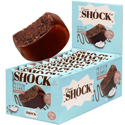 Fitness SHOCK® PROTEIN BROWNIE 10 x 50g - trainings-booster.de
