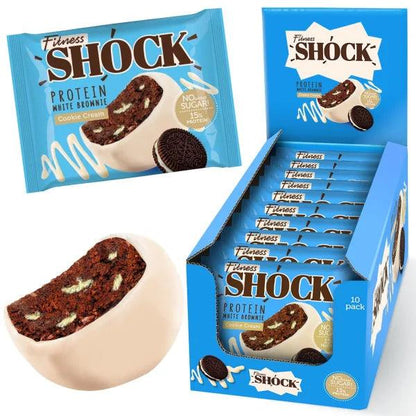 Fitness SHOCK® PROTEIN BROWNIE 10 x 50g - trainings-booster.de