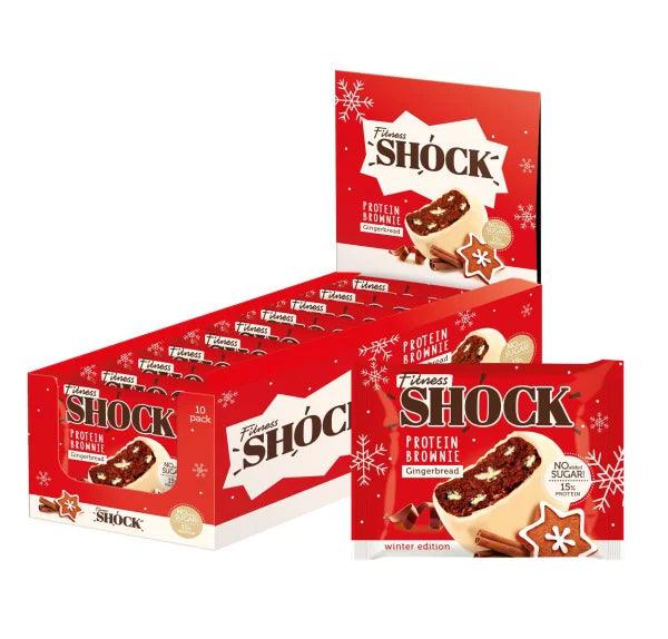 Fitness SHOCK® PROTEIN BROWNIE 10 x 50g - trainings-booster.de