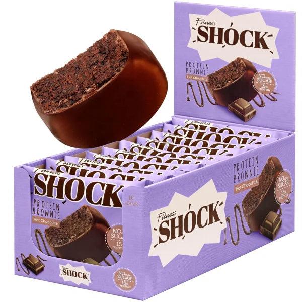 Fitness SHOCK® PROTEIN BROWNIE 10 x 50g - trainings-booster.de