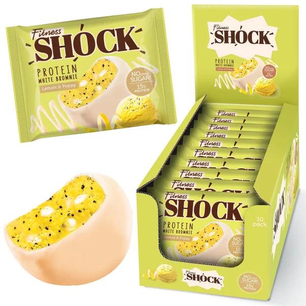 Fitness SHOCK® PROTEIN BROWNIE 10 x 50g - trainings-booster.de