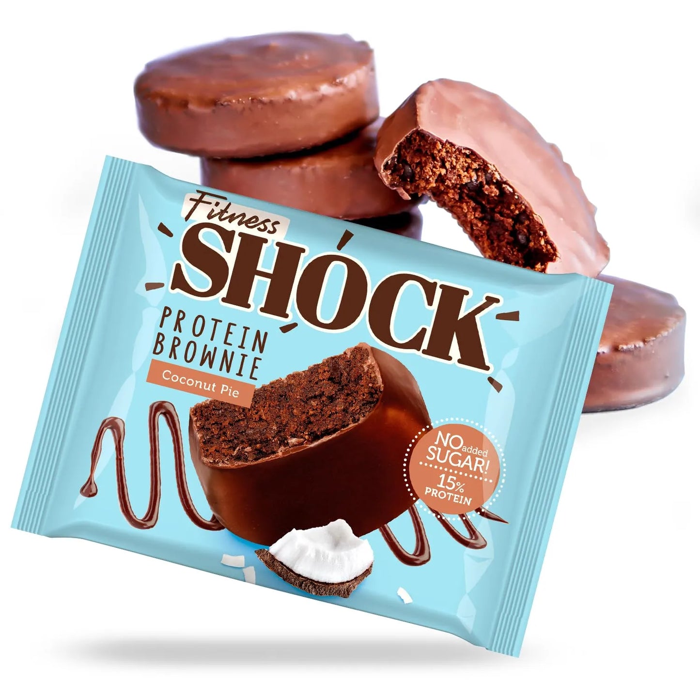 Fitness SHOCK® PROTEIN BROWNIE 50g - trainings-booster.de