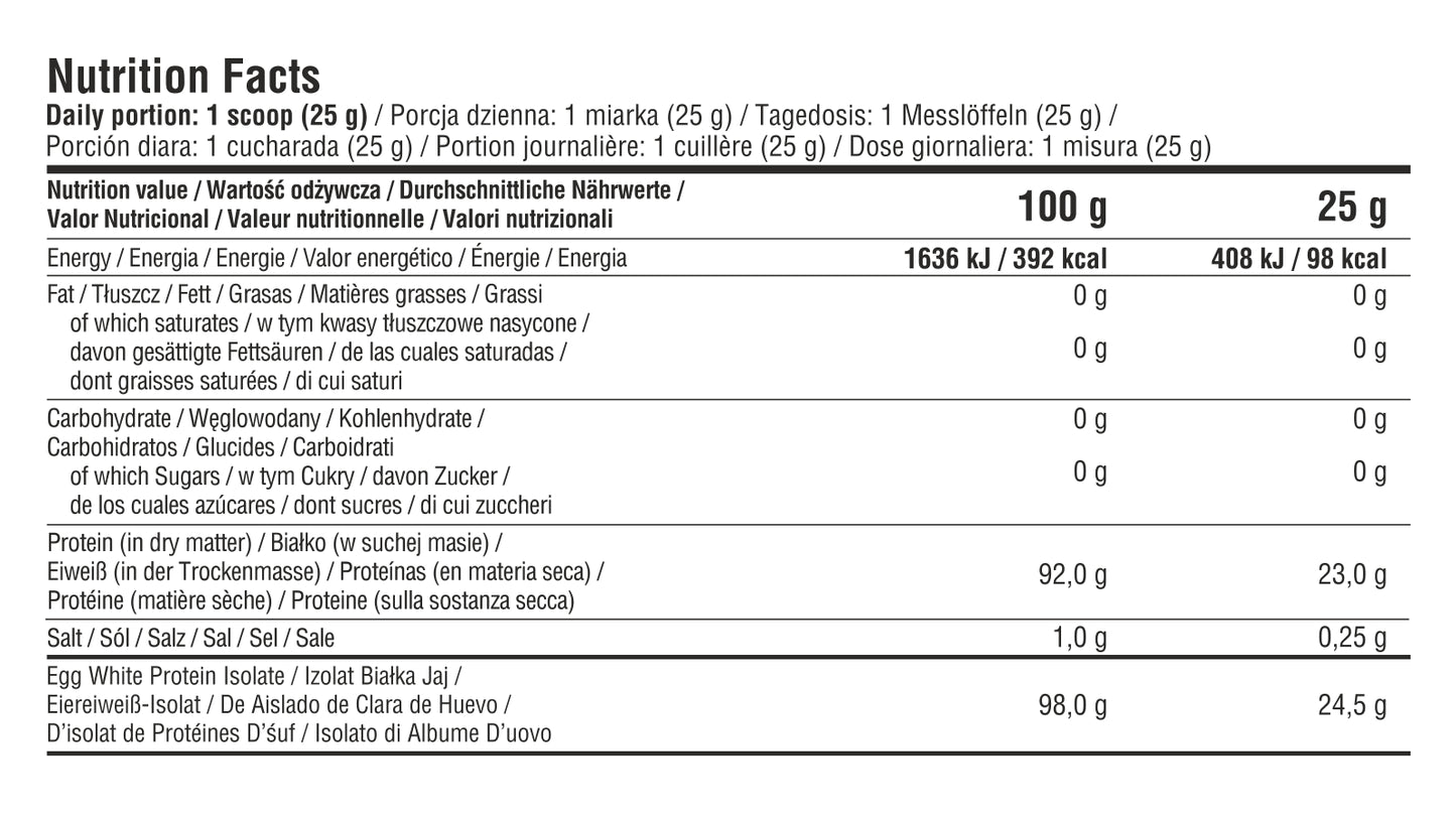 7Nutrition Egg Protein Isolate 500g