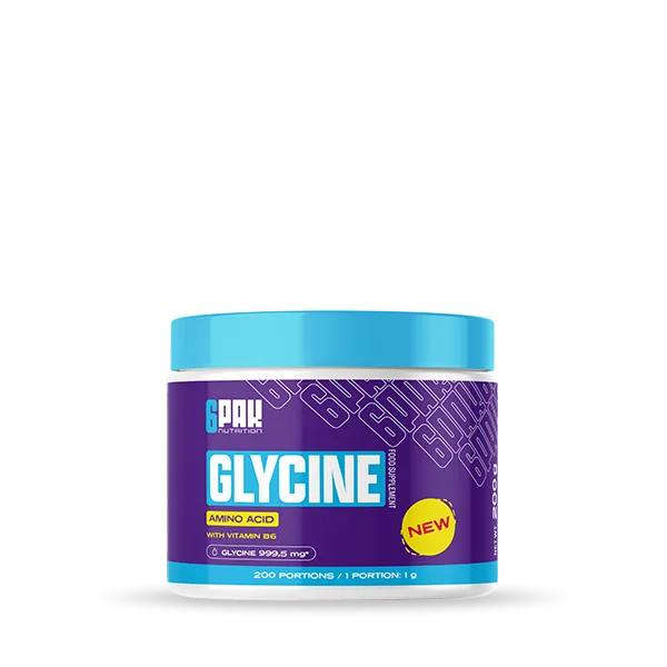 Glycin Aminosäure mit Vitamin B6, 200 Portionen, Nahrungsergänzungsmittel für Sportler