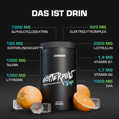 Götterpuls® Tempo - Premium Pre Endurance 560g - trainings-booster.de