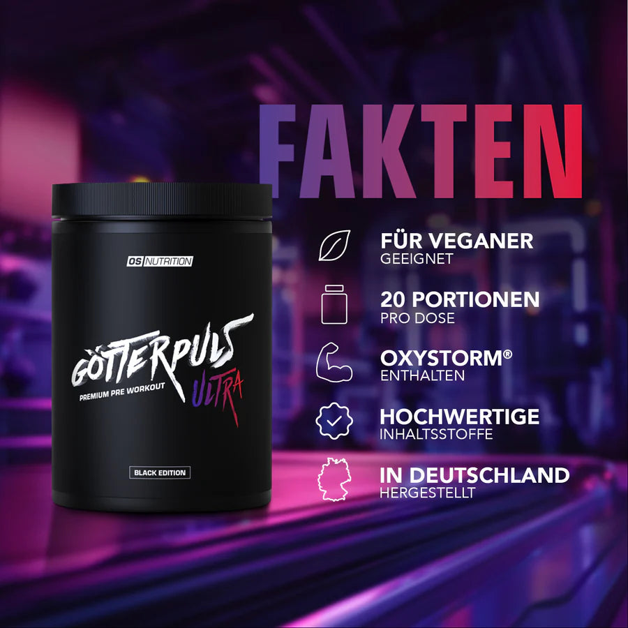 Götterpuls® ULTRA - Premium Pre Workout 480g - trainings-booster.de