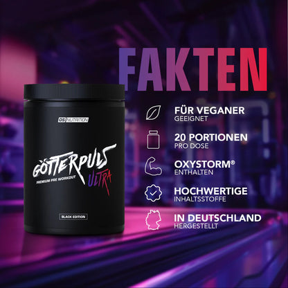 Götterpuls® ULTRA - Premium Pre Workout 480g - trainings-booster.de