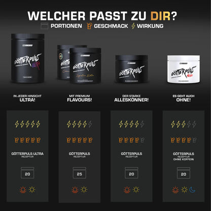 Götterpuls® ULTRA - Premium Pre Workout 480g - trainings-booster.de