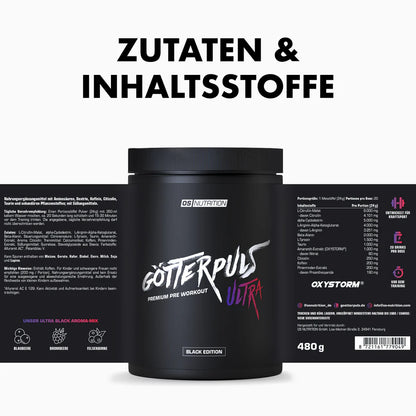 Götterpuls® ULTRA - Premium Pre Workout 480g - trainings-booster.de