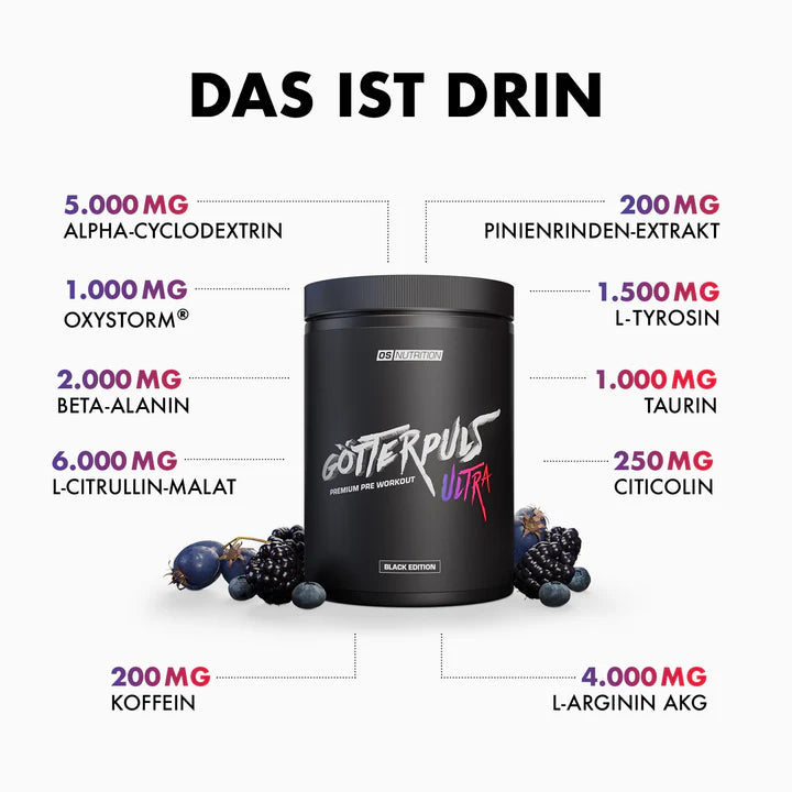 Götterpuls® ULTRA - Premium Pre Workout 480g - trainings-booster.de
