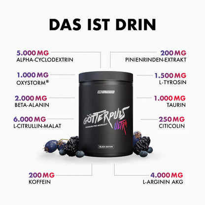 Götterpuls® ULTRA - Premium Pre Workout 480g - trainings-booster.de