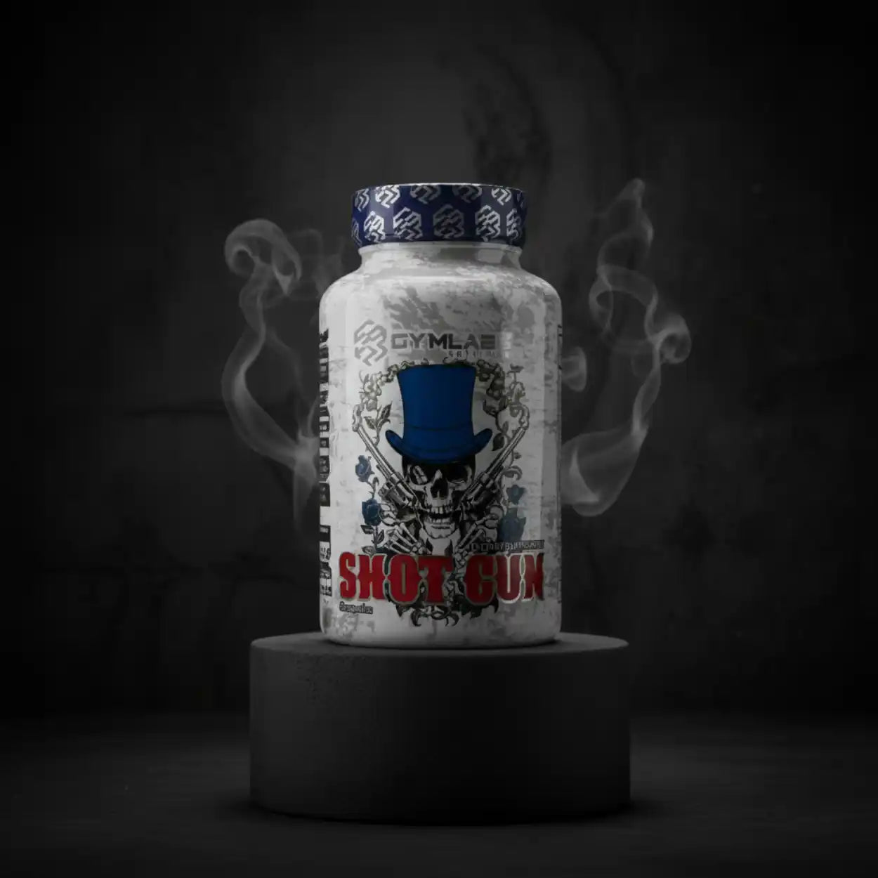 GymLae Shot Gun Booster mit Schädel-Design und Raucheffekt, Sportnahrung für Training & Fitness