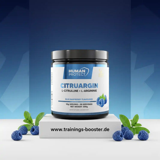 Human Protect Citruargin L-Citrullin und L-Arginin Nahrungsergänzungsmittel, Blaubeer-Geschmack