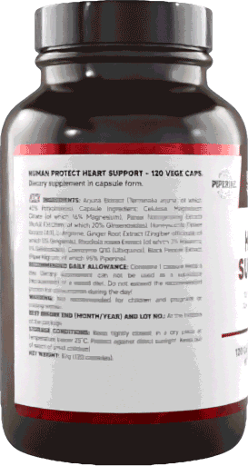 HUMAN PROTECT HEART SUPPORT – 120 VEGE CAPS. - trainings-booster.de