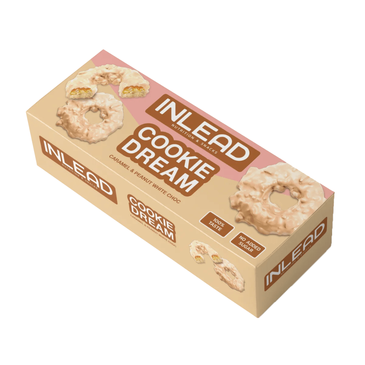 Inlead Cookie Dream Caramel & Peanut 125 g - MHD 03.04.2025 - trainings-booster.de