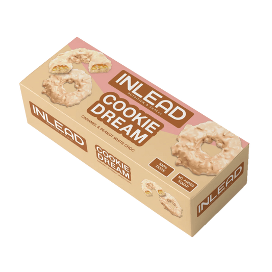 Inlead Cookie Dream Caramel & Peanut 125 g - MHD 03.04.2025 - trainings-booster.de
