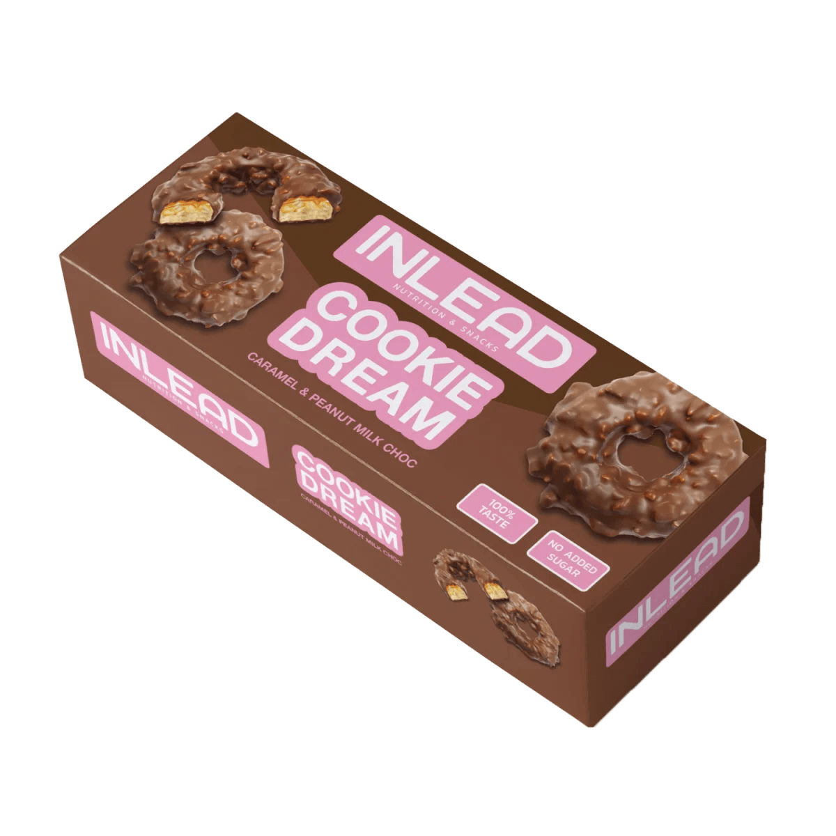 Inlead Cookie Dream Caramel & Peanut 125 g - MHD 03.04.2025 - trainings-booster.de