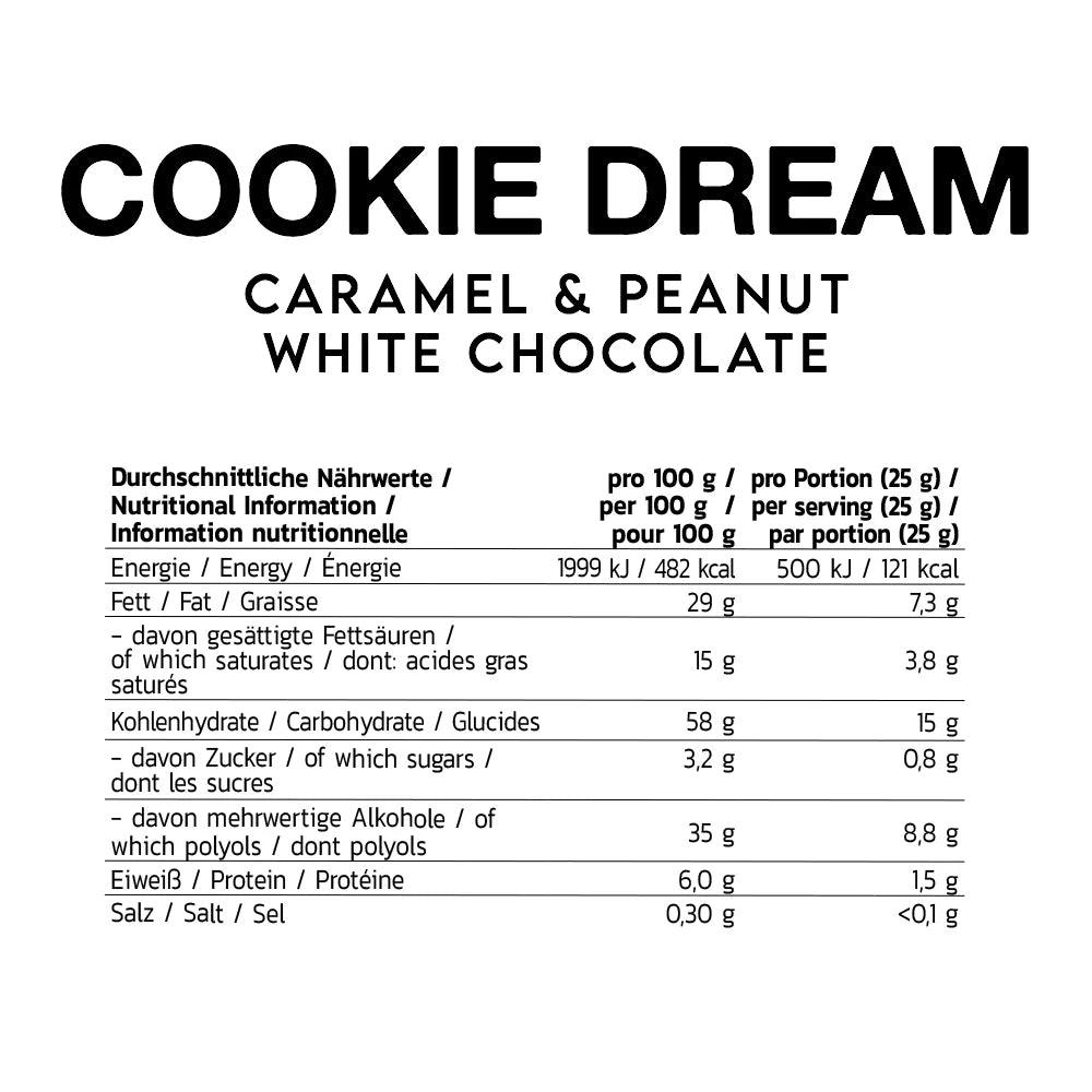 Inlead Cookie Dream Caramel & Peanut 125 g - MHD 03.04.2025 - trainings-booster.de