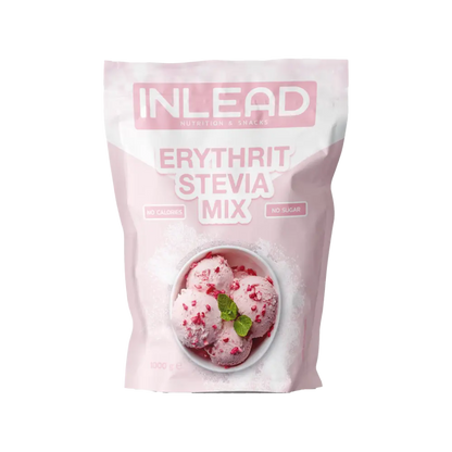 INLEAD Erythrit Stevia Mix – zuckerfrei, kalorienfrei, 1000g Beutel mit Eisbild