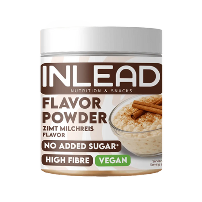 Inlead Nutrition Flavor Powder in Zimt Milchreis Geschmack, vegan und ohne Zuckerzusatz
