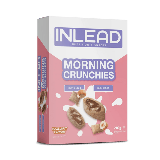 Inlead Morning Crunchies 210 g-Hazelnut Flavor - MHD 02.01.2025 - trainings-booster.de
