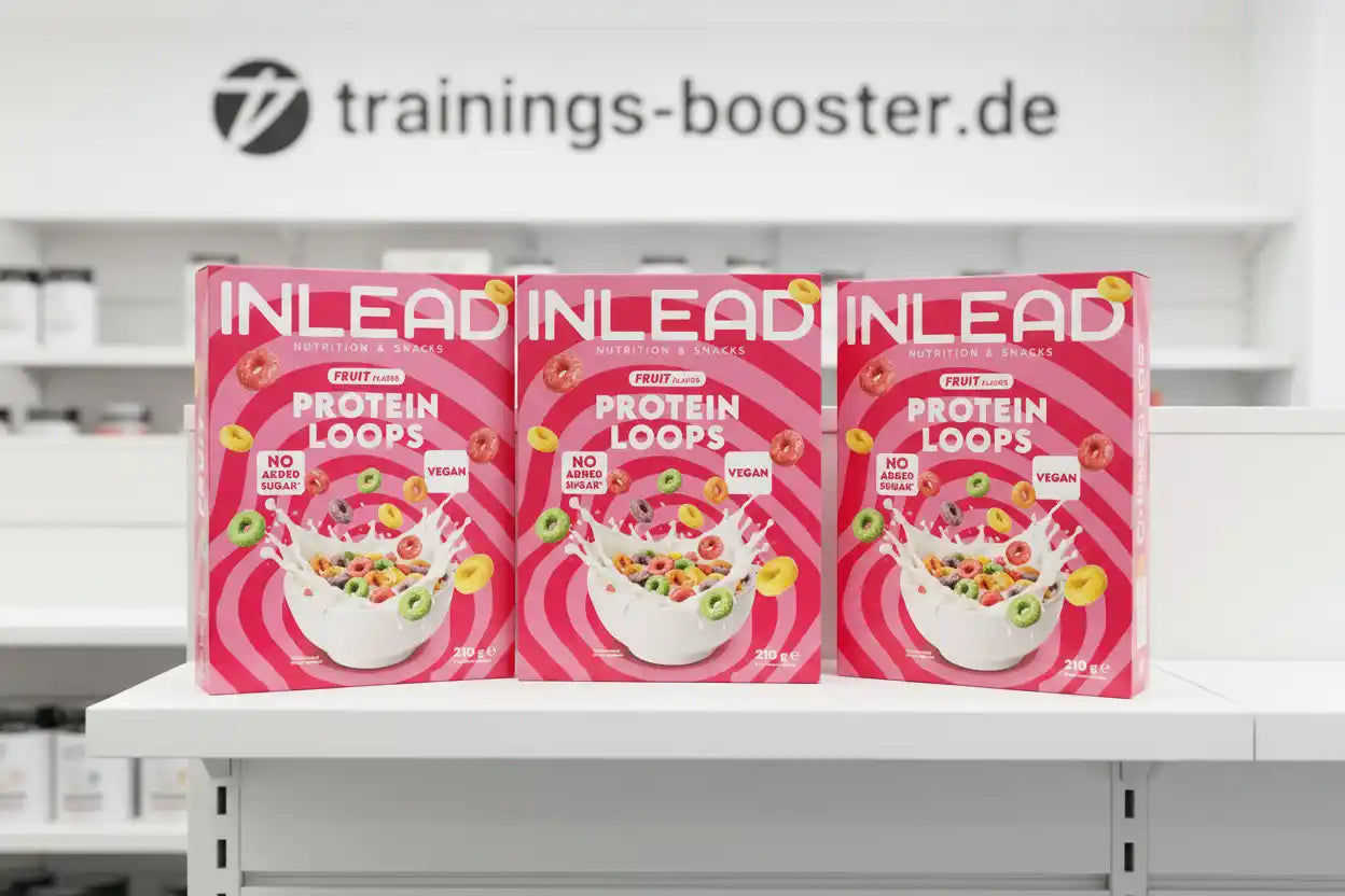 INLEAD Protein Loops, vegan, ohne zugesetzten Zucker, Fruchtaroma, Nahrungsergänzung