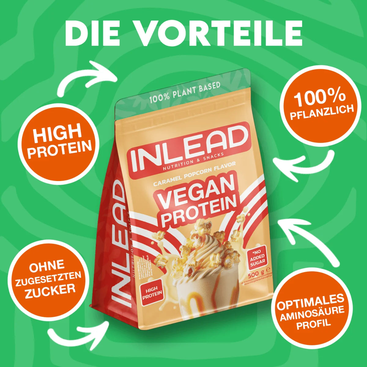 Inlead Vegan Protein 500g - trainings-booster.de