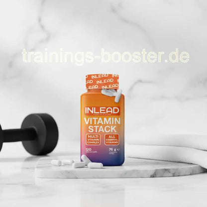 INLEAD Vitamin Stack Multi Vitamin Complex mit 120 Veggie Caps – ideal für Sport und Training