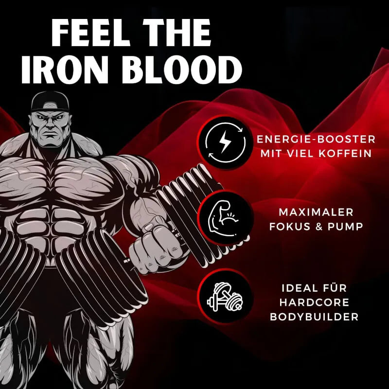 Iron Blood Pre-Workout Booster 340g - trainings-booster.de