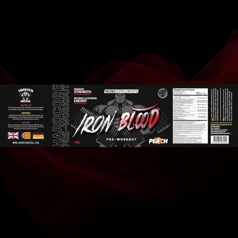 Iron Blood Pre-Workout Booster 340g - trainings-booster.de