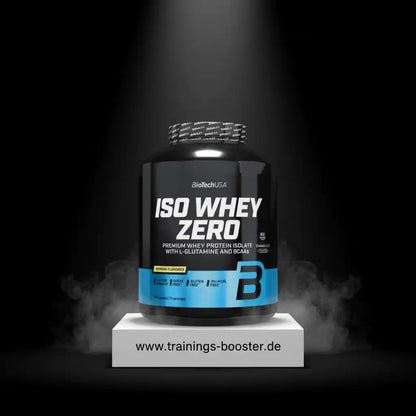 ISO WHEY ZERO Proteinpulver von BioTechUSA mit L-Glutamin und BCAAs, zuckerfrei und glutenfrei