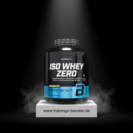 ISO WHEY ZERO Proteinpulver von BioTechUSA mit L-Glutamin und BCAAs, zuckerfrei und glutenfrei