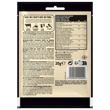 Jack Link's Biltong Original 20g-60g - trainings-booster.de