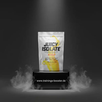 Juicy Isolate Eiweißpulver mit Zitrusgeschmack für Sportler und Fitnessbegeisterte