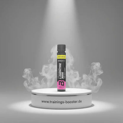 L-Carnitin 3000 mg Shot von BioTechUSA, zuckerfrei, Zitronengeschmack, Sportnahrung für Training