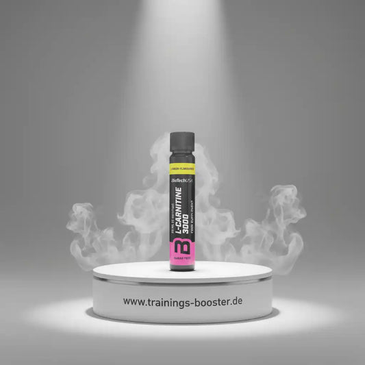 L-Carnitin 3000 mg Shot von BioTechUSA, zuckerfrei, Zitronengeschmack, Sportnahrung für Training