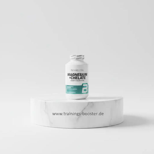 Magnesium + Chelate Nahrungsergänzungsmittel für Sport und Training, hochdosiert und bioverfügbar