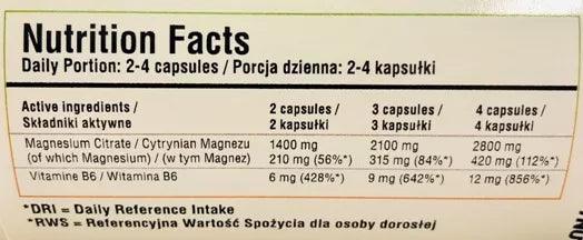 Magnesium Citrat 120 Vegan Kapseln - trainings-booster.de