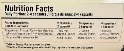 Magnesium Citrat 120 Vegan Kapseln - trainings-booster.de