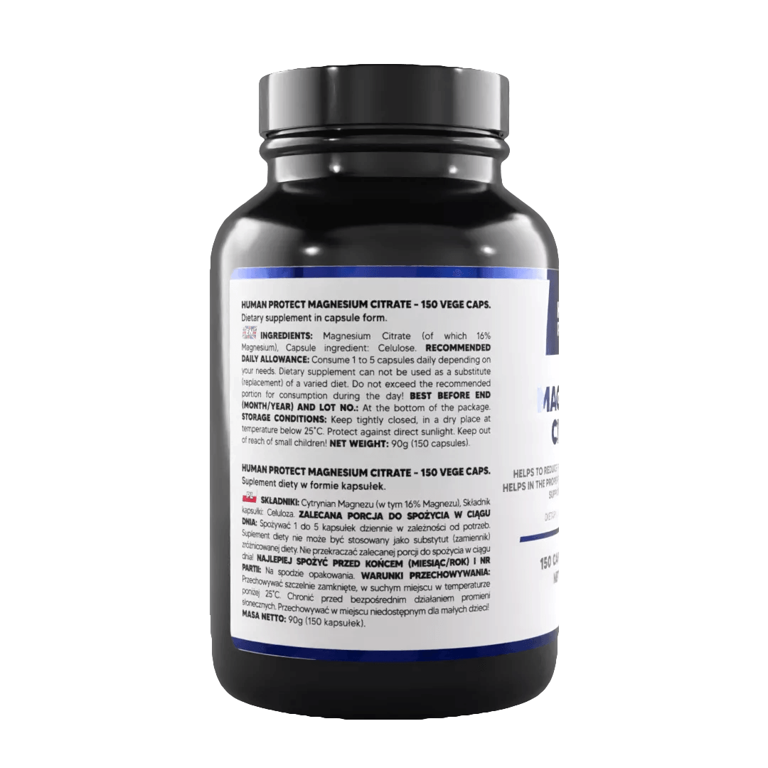 Magnesium Citrate 150 caps. 500mg - trainings-booster.de
