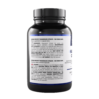 Magnesium Citrate 150 caps. 500mg - trainings-booster.de