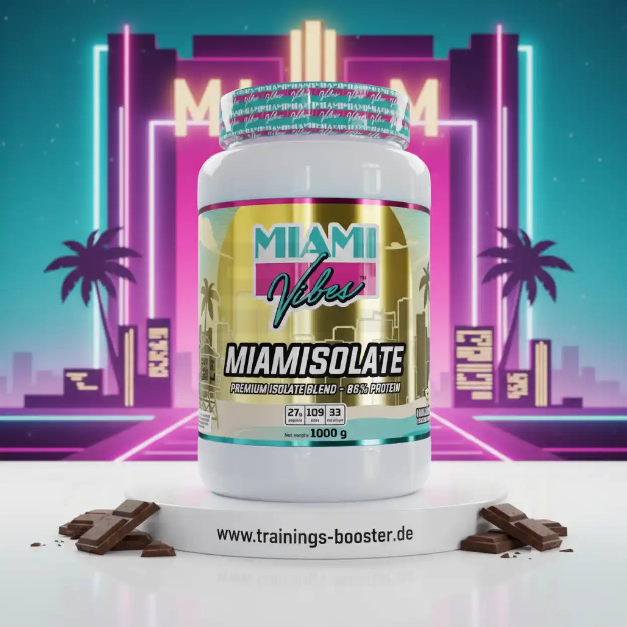 MIAMI VIBES MIAMISOLATE 1000g - trainings-booster.de