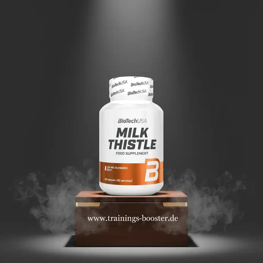 BioTechUSA Milk Thistle Nahrungsergänzungsmittel mit Silymarin, ideal für Sportler und Gesundheitsbewusste