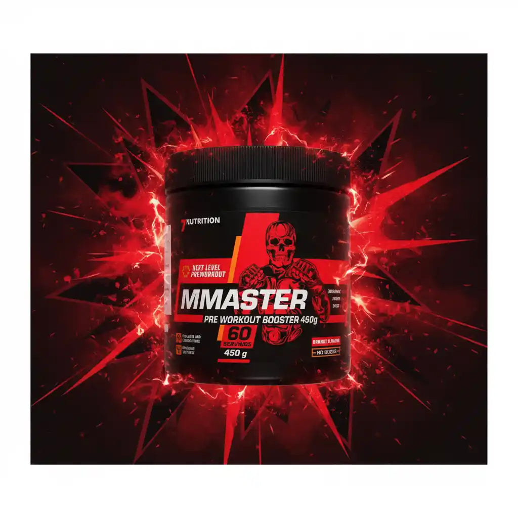 MMaster Pre Workout Booster 450g mit 60 Portionen, energiereich für intensives Training