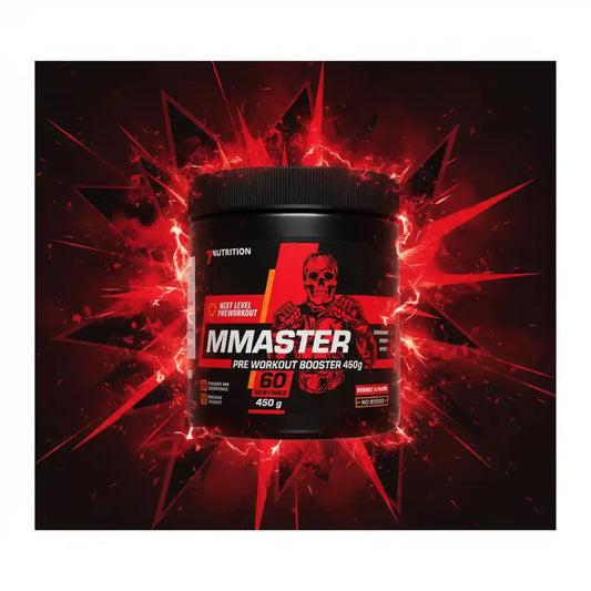 MMaster Pre Workout Booster 450g mit 60 Portionen, energiereich für intensives Training