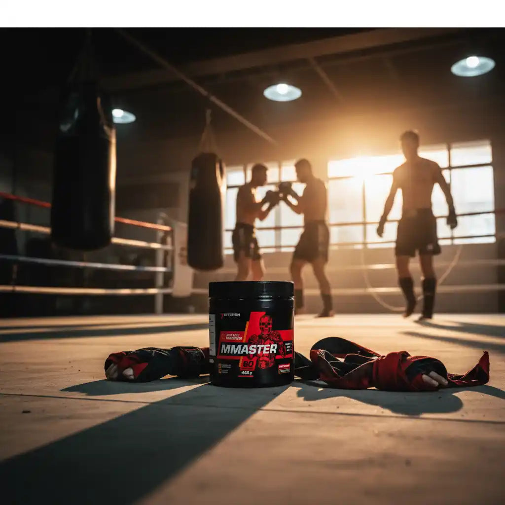 MMA-Booster für Kraft und Ausdauer im Boxring mit Trainingszubehör